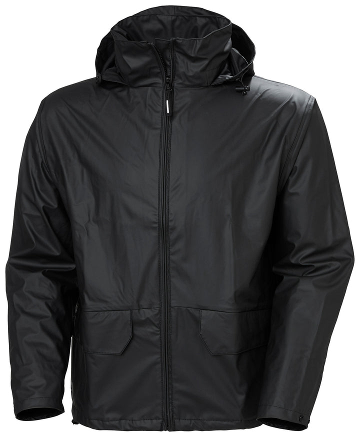 HH BLACK VOSS RAIN JACKET