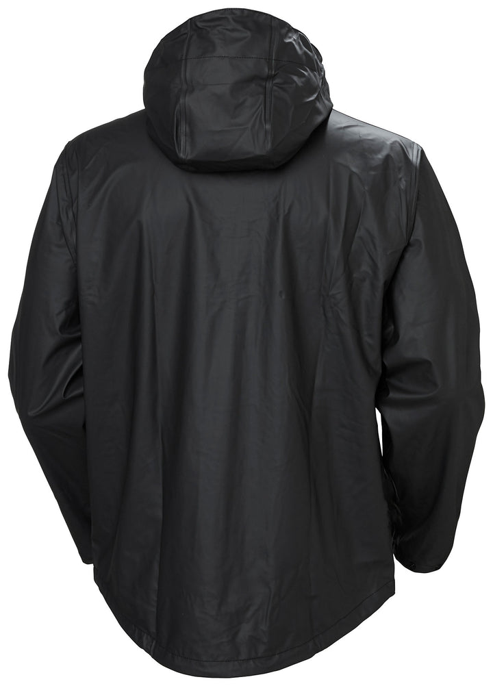 HH BLACK VOSS RAIN JACKET