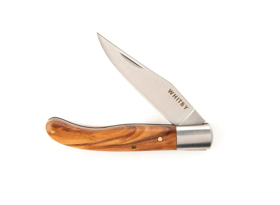 Folding Pocket Knife - Light Wood